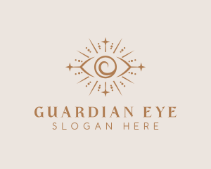 Boho Eye Mystical Healing logo design