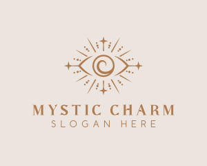 Boho Eye Mystical Healing logo design