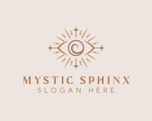 Boho Eye Mystical Healing logo design