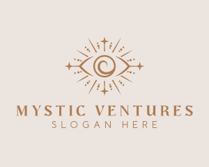 Boho Eye Mystical Healing logo design