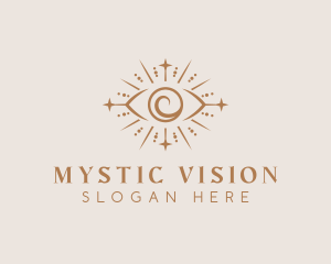 Boho Eye Mystical Healing logo design