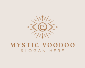 Boho Eye Mystical Healing logo design