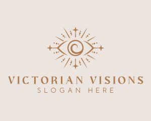 Boho Eye Mystical Healing logo design