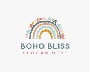 Boho Rainbow Kindergarten logo