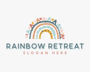 Boho Rainbow Kindergarten logo