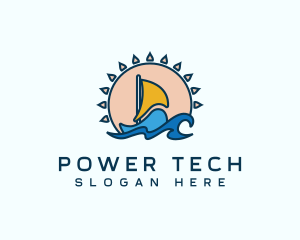 Summer Beach Boat logo