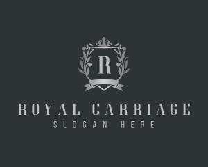 Premium Royal Leaf Shield logo design