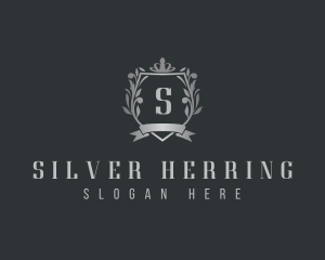 Premium Royal Leaf Shield logo design