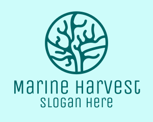 Marine Coral Reef  logo design