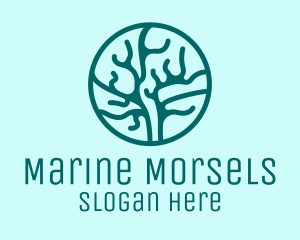 Marine Coral Reef  logo design