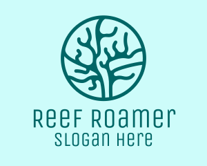 Marine Coral Reef  logo design