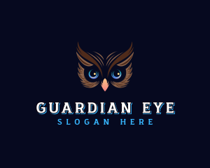 Luminous Owl Eyes logo design