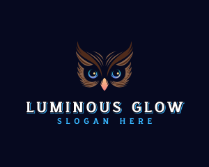 Luminous Owl Eyes logo design