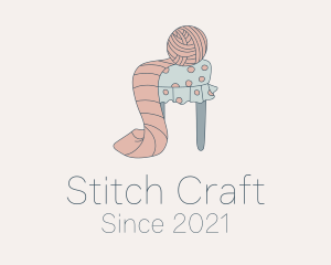 Wool Scarf Upholstery logo design