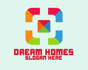 Colorful Camera Viewfinder  logo