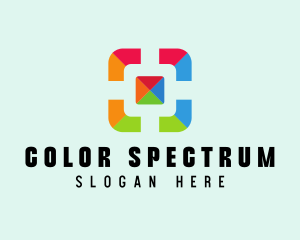 Colorful Viewfinder Focus logo design