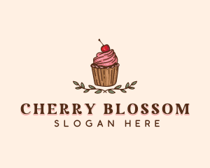 Sweet Cherry Cupcake logo design