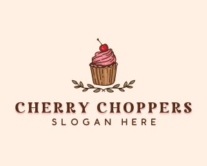 Sweet Cherry Cupcake logo design