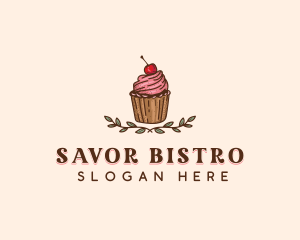 Sweet Cherry Cupcake logo design