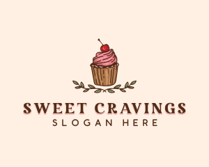 Sweet Cherry Cupcake logo design