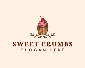 Sweet Cherry Cupcake logo design