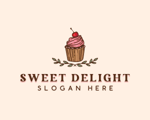 Sweet Cherry Cupcake logo design