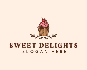 Sweet Cherry Cupcake logo design