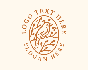 Tree Leaf Bird logo