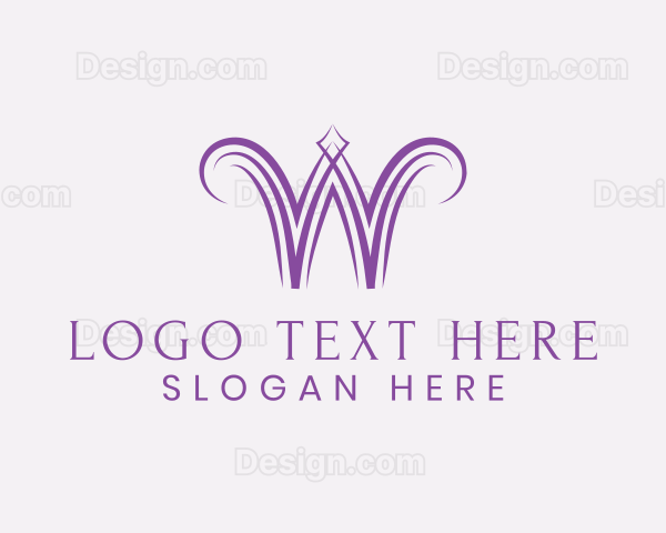 Classy Feminine Letter W Logo