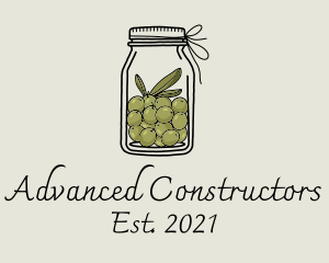 Green Olive Jar logo design