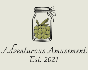 Green Olive Jar logo design