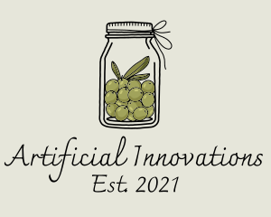 Green Olive Jar logo design