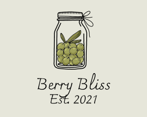 Green Olive Jar logo design