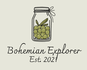 Green Olive Jar logo design