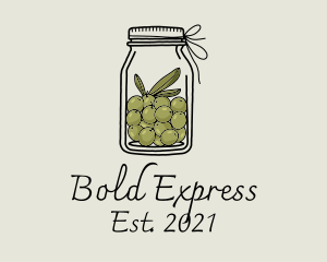 Green Olive Jar logo design