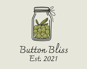 Green Olive Jar logo design