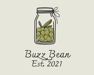 Green Olive Jar logo design