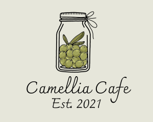 Green Olive Jar logo design