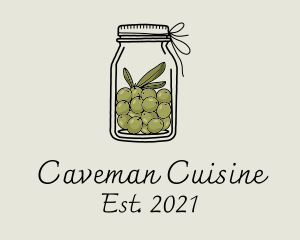 Green Olive Jar logo design