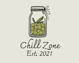 Green Olive Jar logo design