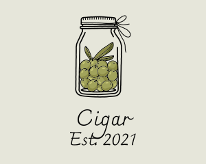 Green Olive Jar logo design