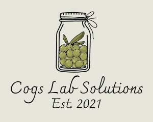 Green Olive Jar logo design