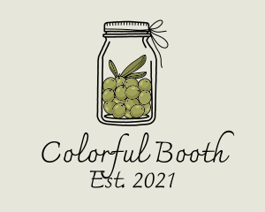 Green Olive Jar logo design