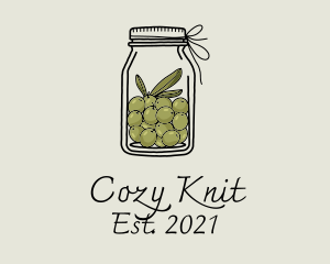 Green Olive Jar logo design