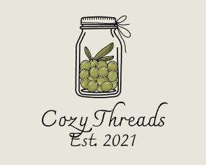 Green Olive Jar logo design