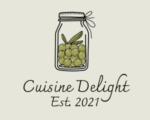 Green Olive Jar logo design