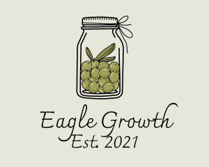 Green Olive Jar logo design