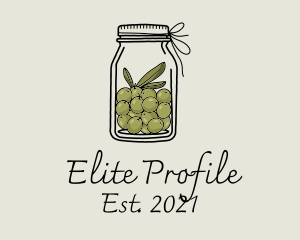 Green Olive Jar logo design