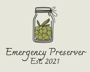 Green Olive Jar logo design