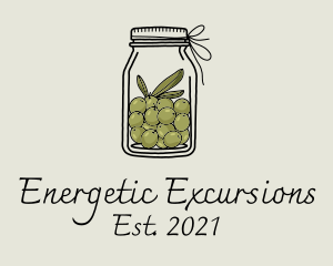 Green Olive Jar logo design